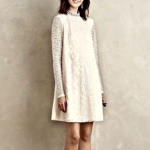 **NWT** Anthropologie Mixed Lace Swing Dress
